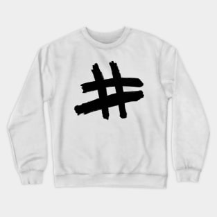 Hashtag Crewneck Sweatshirt